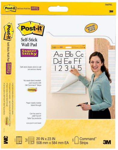 Self Stick Wall Pad 20 X 23 White With Primary Lines Sheets/pad 566prl