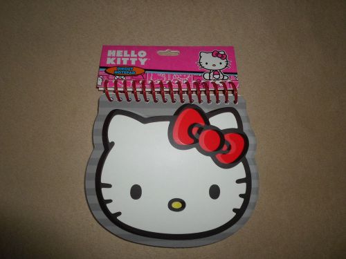 Sanrio Hello Kitty 80 Sheet Lined Diecut Notepad, 5&#034; X 4 1/2&#034;, NEW WITH TAGS!!