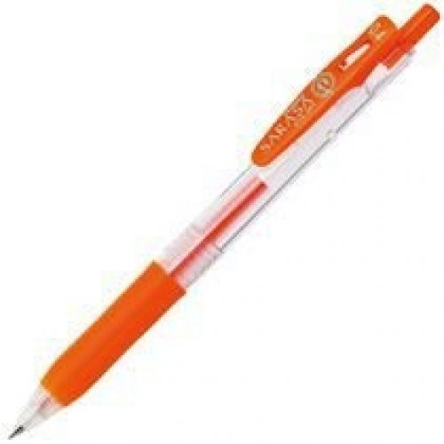 Zebra Sarasa Clip 0.4 Ballpoint Pen Orange Ink Jjs15-ror