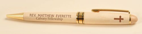 Personalized Laser Engraved Maple Wood Pen - Great Groomsman Gift!