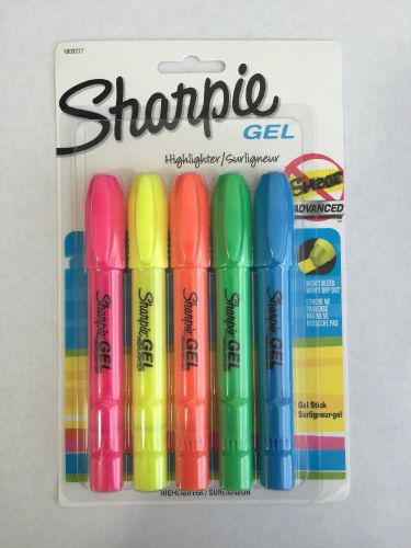 Sharpie Gel Highlighter Pack Of 5 Assorted Colors 1803277