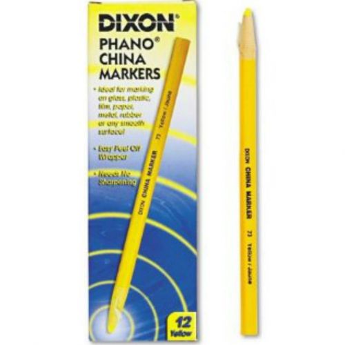 Dixon Phano China Markers Yellow New Box of 12