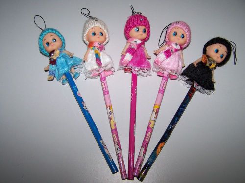 5 Stuck Bleistifte Puppe Kindergeburtstag