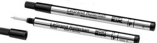 10 Genuine MONTBLANC Rollerball LeGrand Black Fine Refills  - 12356