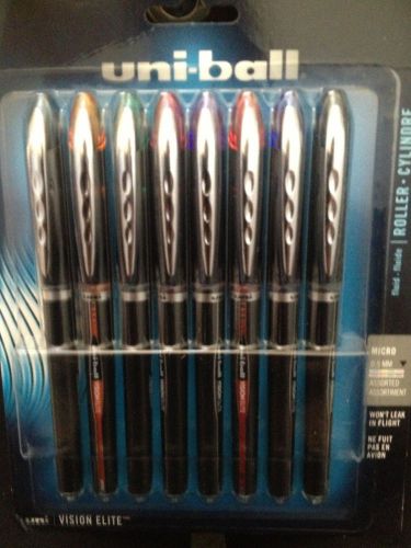 BRAND NEW Uni-Ball Vision Elite Pens - Micro .5MM assorted colors e