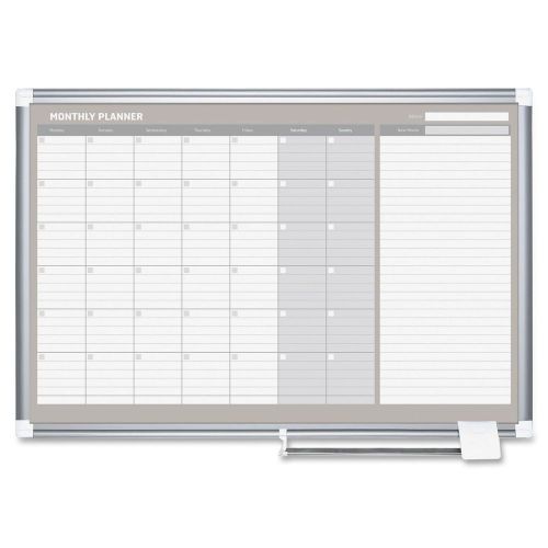 Bi-Silque BVCGA0397830 MasterVision 2-Foot Magnetic Gold Monthly Planner