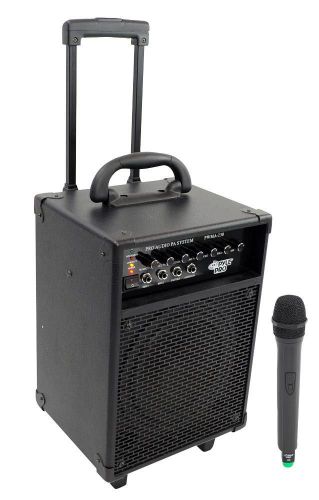 Pyle pro pwma 230 200w vhf wireless battery powered pa system for sale