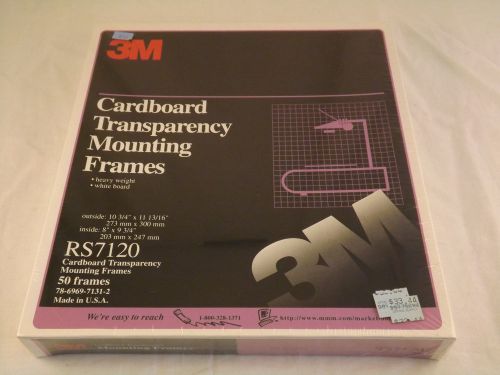 3M Cardboard Transparency Mounting Frames RS7120 New 50 Count