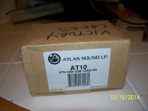 Atlas sound at10  10w single gang 70.7v audio volume control. for sale