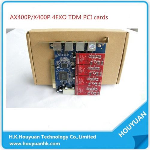 4fxo tdm400pdigital voice card tdm400p can select fxs or fxo modulesivr system for sale