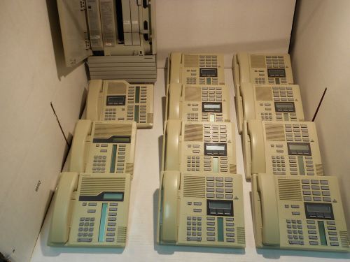 Nortel mics xc 3.0 phone system with 16 phones 90 day warranty for sale