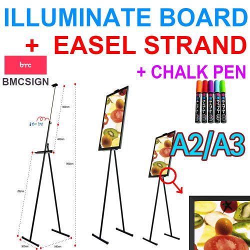 Illuminated Menu Boards + Easel stand + Fluorescence Marker