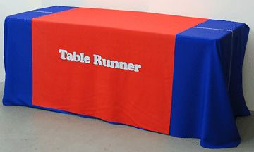 4&#039;w x 5&#039;h table runner dye-sub printing on poly-poplin for sale