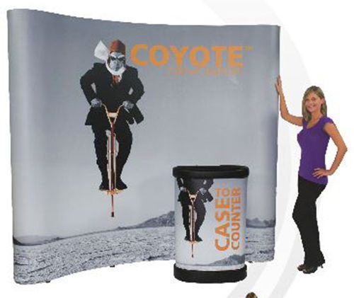 Pop Up Displays - 10&#039; Trade Show Display with Graphic panels. Displays to go