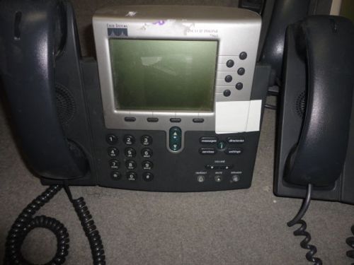 Lot of 4 CISCO COMMUNICATION IP PHONES 7960 BUSINESS OFFICE handsets