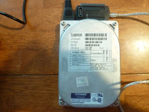 Vintage Conner CFS540A 3.5&#034; IDE 540 Mb Hard Disk Drives Working CFS03 unformattd