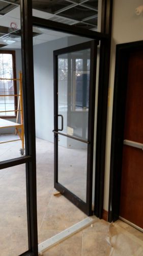 Storefront Door with Glass, Closer, and Sweep NEW IN BOX