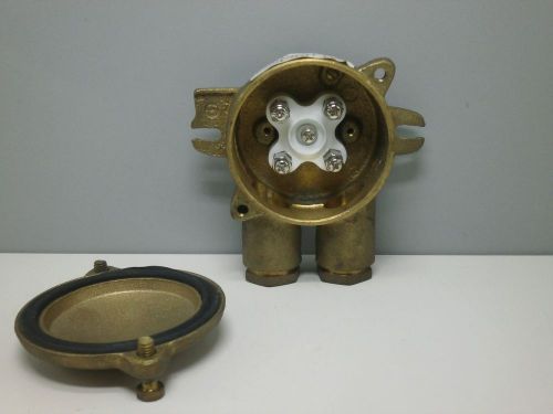Gluck Bronze/Brass Marine Water Tight Waterproof IP56 Junction Box 500V 16A