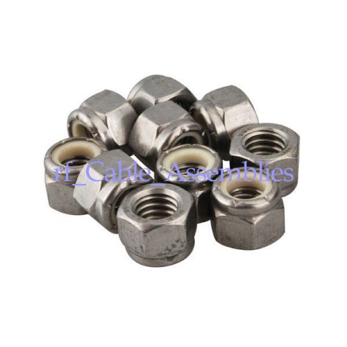 100X New Stainless Steel Nylon Insert Lock Hex Nuts #2-56 High Quality
