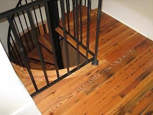Antique, reclaimed heart pine character grade flooring for sale