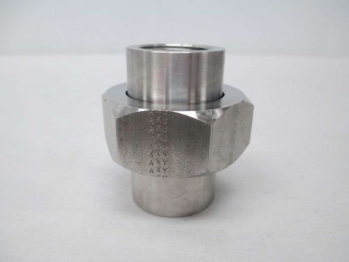 NEW STAINLESS PIPE UNIION COUPLING 3/4IN NPT D371317