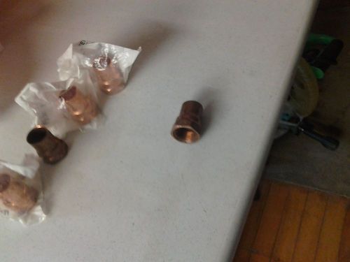 3/4x3/4 female copper adapter lot of 5