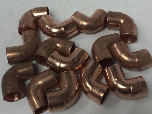 14 pcs lot 1/2&#034; x 1/2&#034; elbow mueller copper plumbing fitting 90 degree cxc for sale