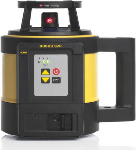 LEICA RUGBY 820 ROTATING LASER W/ LI-ION BATTERY FOR SURVEYING AND CONSTRUCTION