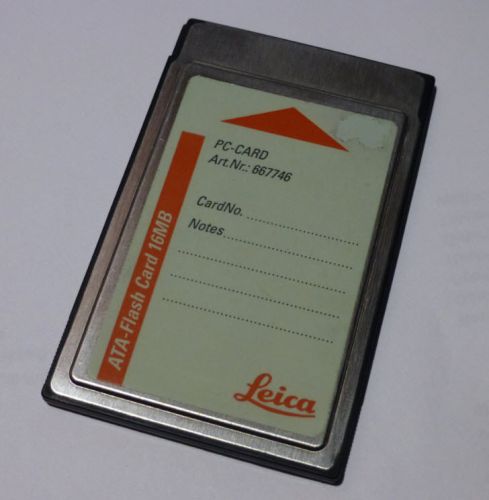 Leica ATA-Flash Card 16MB PCMCIA 667746 for Total Station and GPS - newly tested
