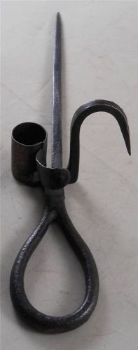 Ludlow Saylor &#034; Crescent &#034; Miners Candlestick - Sticking Tommy - Very Nice Cond.