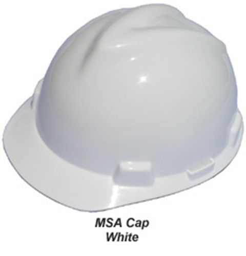 Msa v-gard cap with swing suspension - white for sale