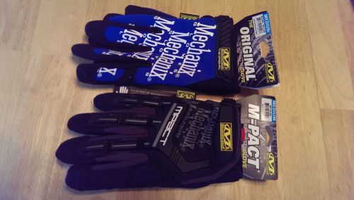 Mechanix wear glove lot &#034;the origial&#034; mg-03-009 &amp; &#034;m-pact&#034; mpt-58-009 medium for sale
