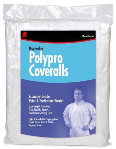 Buffalo 68517 White Disposable Polypro Coveralls  X-Large