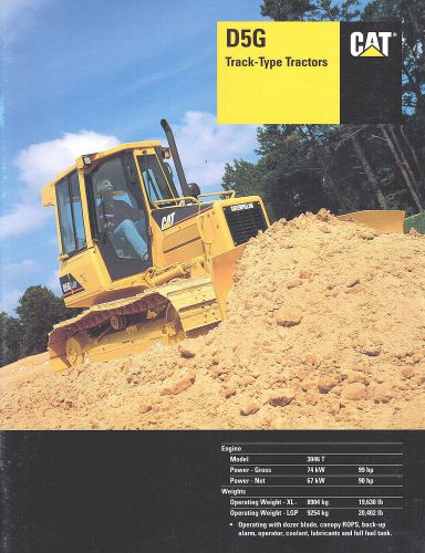 2001  CATERPILLAR D5G  TRACK TRACTOR 23 PAGE BROCHURE