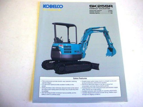Kobelco SK25SR Compact Excavator Color Sheet                                  b2