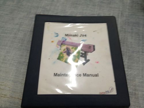 Mimaki JV4 Maintenance Manual jv-4