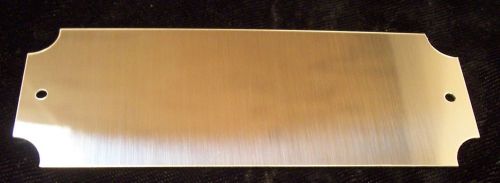 Gold engraving machine plates  1 1/2&#034; x 4&#034; notched with holes &amp; screws for sale