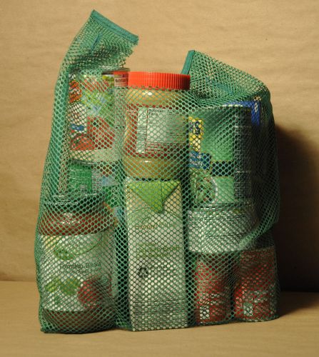 Eco Friendly Mesh Shopping Bags - 11&#034; W X 19&#034; H - Red or Green - Lot of 240 Bags