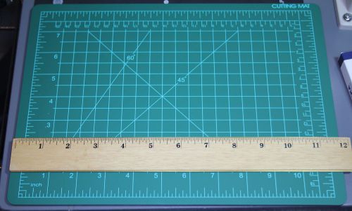 Hard Rubber Self-Healing Cutting Mat 11&#034; x 8&#034; for Photo Trimming or Crafts