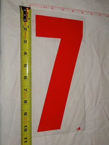 Replacement Plastic Number for Outdoor Marquee Portable Sign Plastic 11&#034; # &#034;7&#034;