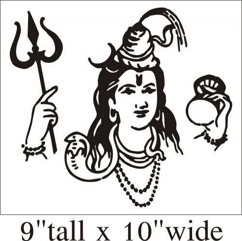 2X Om Aum Lord Shiva Hinduism Car Truck Bumper Vinyl Sticker Decal-1679