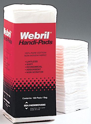 NEW UNOPENED Webril 4 x 4 Cotton Handi Pads, 100/package