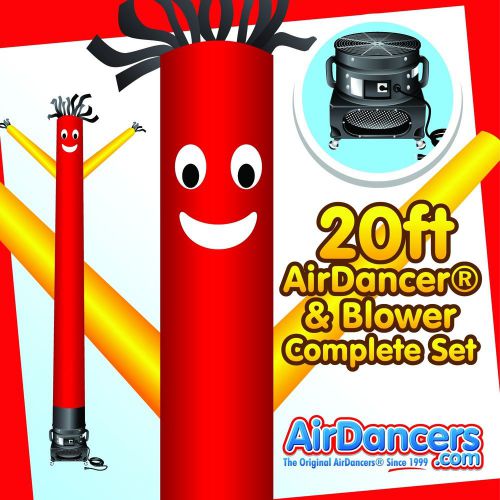 Red &amp; yellow airdancer® &amp; blower 20ft complete airdancer set for sale