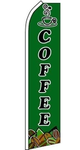 COFFEE Green X-Large Swooper Flag - A-213