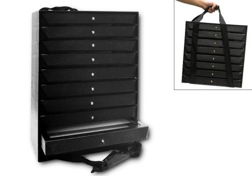 Jewelry storage organizer carry case jewelry cabinet 10 trays +10 free liners for sale