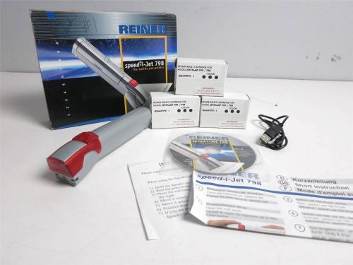 Reiner Speed-I-Jet 798 Mobile Pen Printer Time Date &amp; 3 Ink Cartdridges (dm 50)A