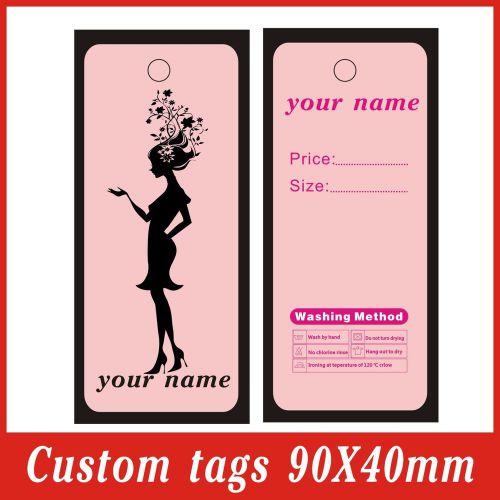 custom clothes tags free desing , 300gsm  500PCS  38usd