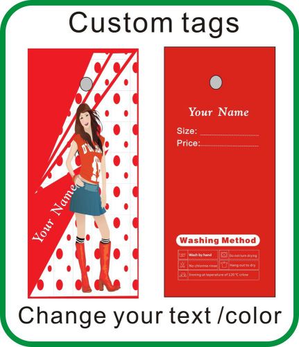 custom fashion clothes tags,print your logo on tags 300gsm  500PCS/lot N4
