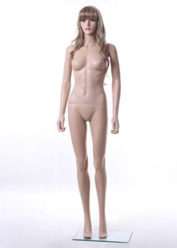 33&#034;24&#034;34&#034; unbreakable female plastic durable mannequin head turns #sf6f+free wig for sale