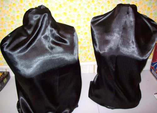2 Mannequin Torsos w/ black silk covering